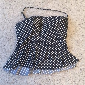 NWT Merona poplin tankini top.
